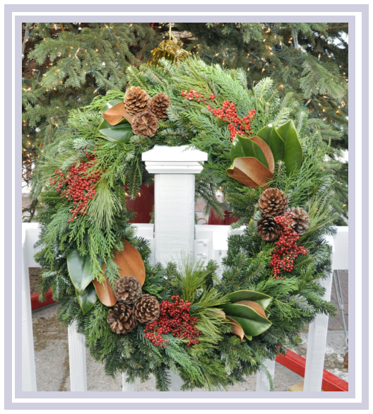 Wreath Holiday Elegance Round